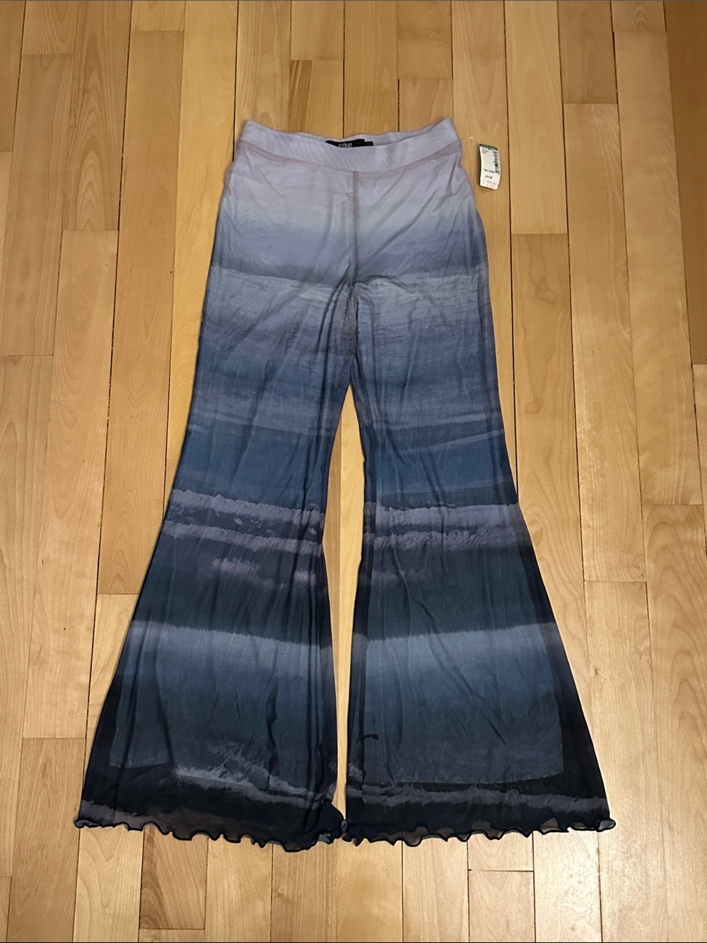 Simons Blue Ombre Flowy Wide-Leg Pants
